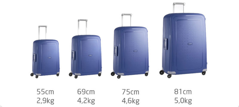 samsonite s'cure size